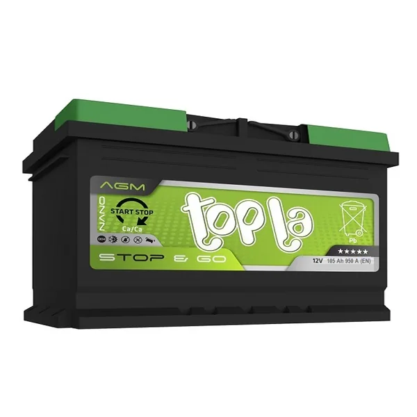 Аккумулятор TOPLA AGM 105Ah euro EN950