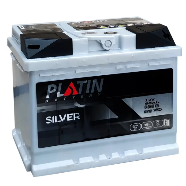 Аккумулятор PLATIN Silver 65Ah euro EN650