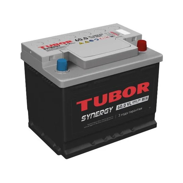 Аккумулятор TUBOR SYNERGY 60Ah euro низ EN600