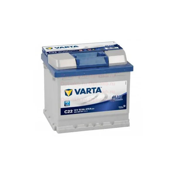 Аккумулятор VARTA Dynamic SLI 52Ah euro EN470 C22