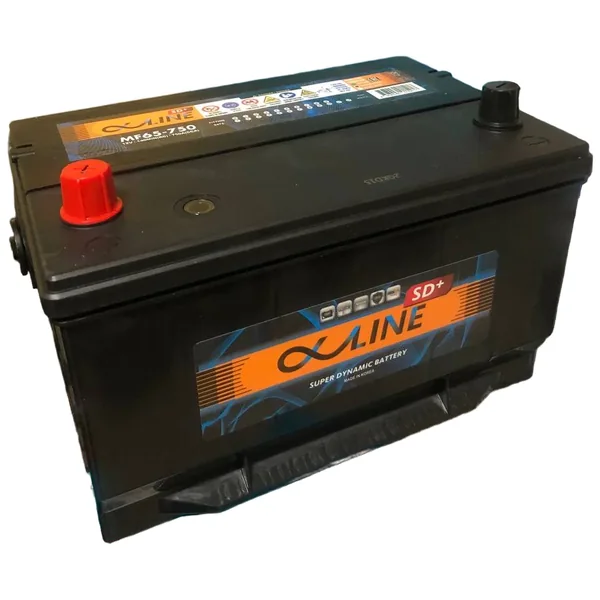 Аккумулятор ALPHALINE SD+ 65 Ah прямой EN650 (Юж.Корея) 302*172*200