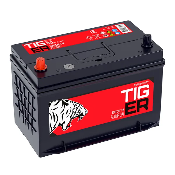Аккумулятор TIGER Red Energy 90Ah прямой EN710