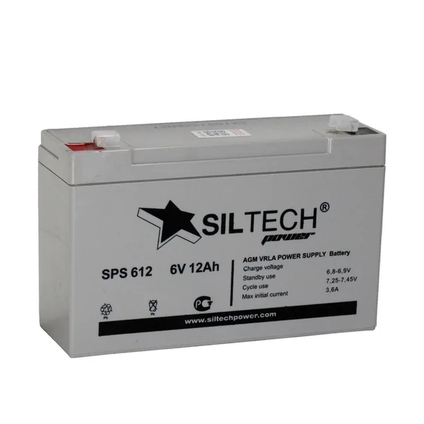 Аккумулятор SILTECH SPS 612 6V12Ah AGM