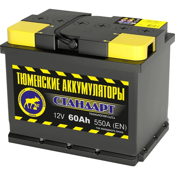 Аккумулятор ТЮМЕНСКИЕ АККУМУЛЯТОРЫ Стандарт 60Ah euro EN550