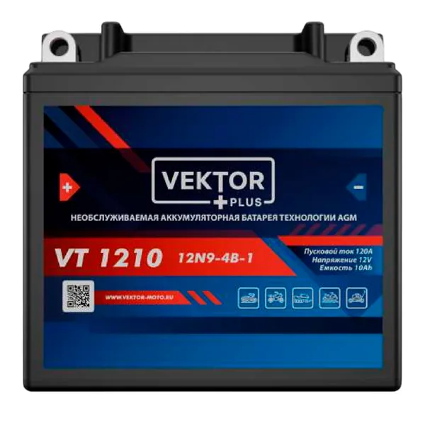 Аккумулятор VEKTOR PLUS VT 1210 12V9Ah