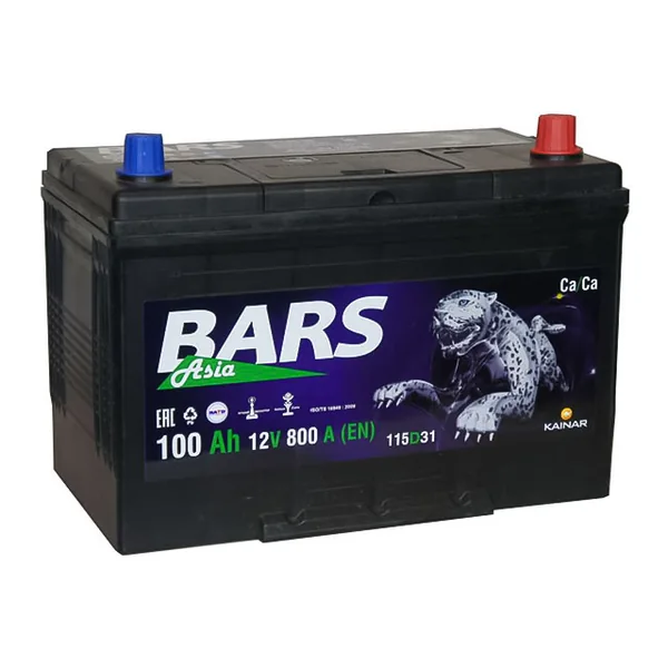 Аккумулятор BARS Asia 100Ah euro EN800 115D31L