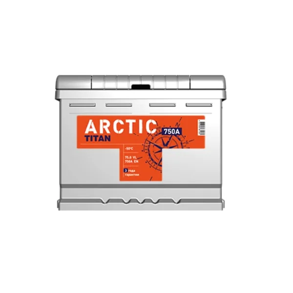 Аккумулятор TITAN Arctic 75Ah прямой EN730