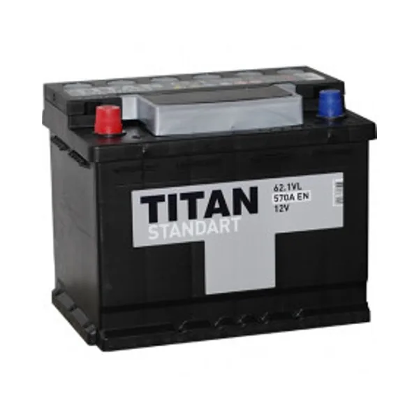 Аккумулятор TITAN Standart 62Ah прямой EN560