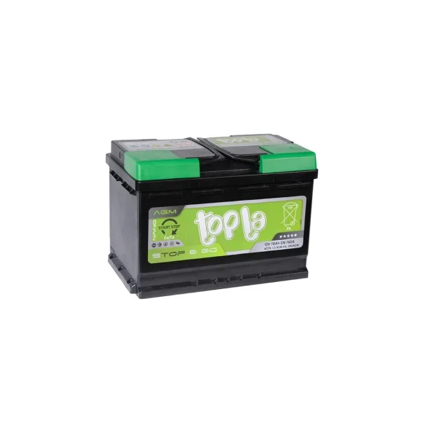 Аккумулятор TOPLA AGM 70Ah euro EN760