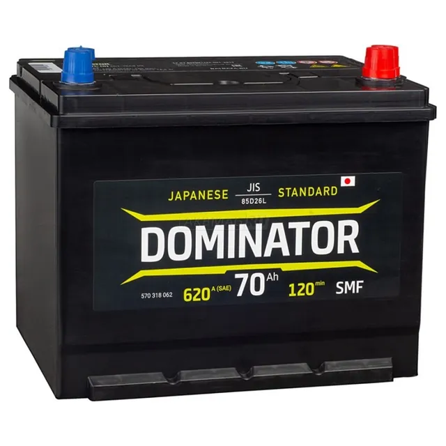 Аккумулятор DOMINATOR Asia 70 Ач 620 А (EN), обратная полярность, D26