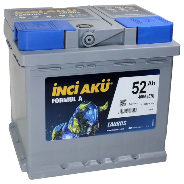 Аккумулятор INCI AKU Formul A 52 Ач 460 А (EN), обратная полярность, LN1