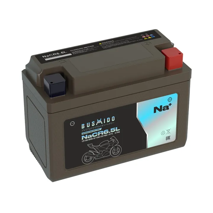 Аккумулятор BUSHIDO NaCR 5 Ач 90 А (EN), обратная полярность, YB6.5L