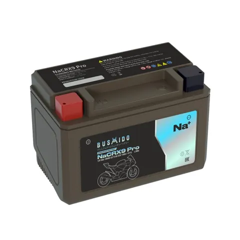 Аккумулятор BUSHIDO NaCRX9 pro YTX9-BS 9 Ач 180 А (EN), прямая полярность