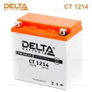 Аккумулятор DELTA 14 Ач 200 А (EN), прямая полярность, YTX14H