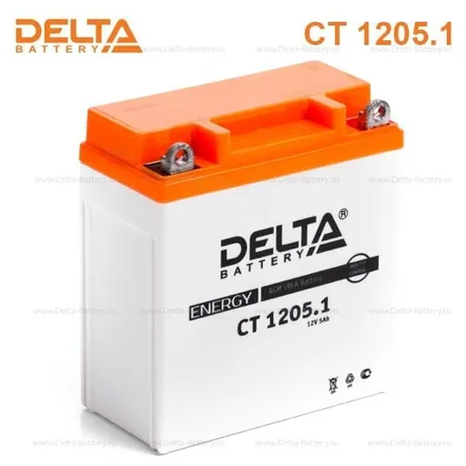 Аккумулятор DELTA 5 Ач 65 А (EN), обратная полярность, 12N5-3B